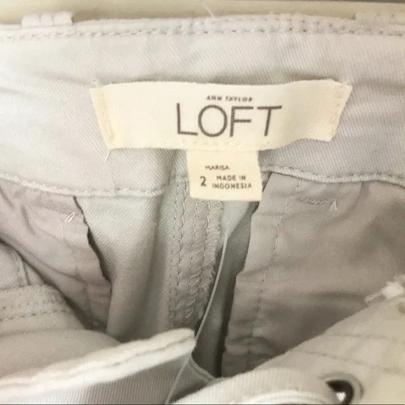 LOFT Marisa Skinny Pants Tan Cotton Size 2 New With Tags Ivory Casual - Picture 7 of 7